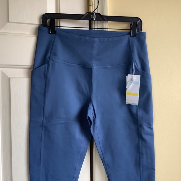 Zella Recycled Live In Pocket Leggings Full Length Navy Denim SZ L - Picture 4 of 15